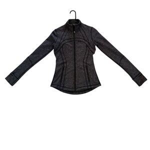 Lululemon Black White Define Jacket Full Zip Size 6